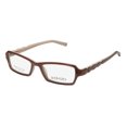 thumbnail image 1 of NEW AD.LIB 3211 WOMENS/LADIES DESIGNER FULL-RIM BROWN / CREAM ULTIMATE COMFORT POPULAR DESIGN FRAME DEMO LENSES 50-16-135 FLEXIBLE HINGES EYEGLASSES/EYEWEAR, 1 of 9