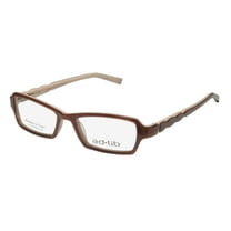 NEW AD.LIB 3211 WOMENS/LADIES DESIGNER FULL-RIM BROWN / CREAM ULTIMATE COMFORT POPULAR DESIGN FRAME DEMO LENSES 50-16-135 FLEXIBLE HINGES EYEGLASSES/EYEWEAR