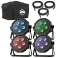 thumbnail image 1 of NEW! AMERICAN DJ Mega Flat TRI Pak Plus RGB + UV LED Mega Tripar Profile System, 1 of 8