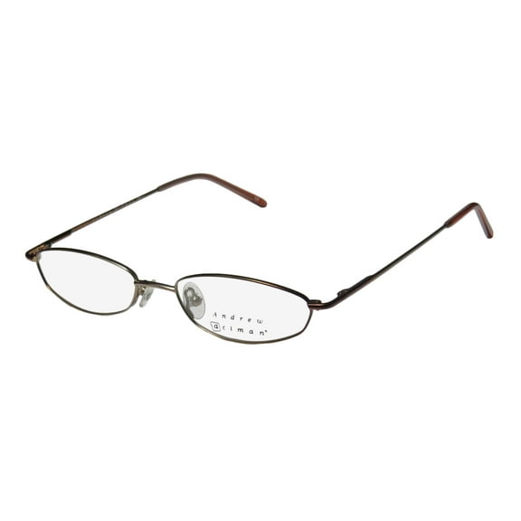 NEW ANDREW ACTMAN DINGLE DELL MENS/WOMENS DESIGNER FULL-RIM BRONZE / BROWN CLASSIC DESIGN HIP FRAME DEMO LENSES 49-16-135 FLEXIBLE HINGES EYEGLASSES/EYEWEAR