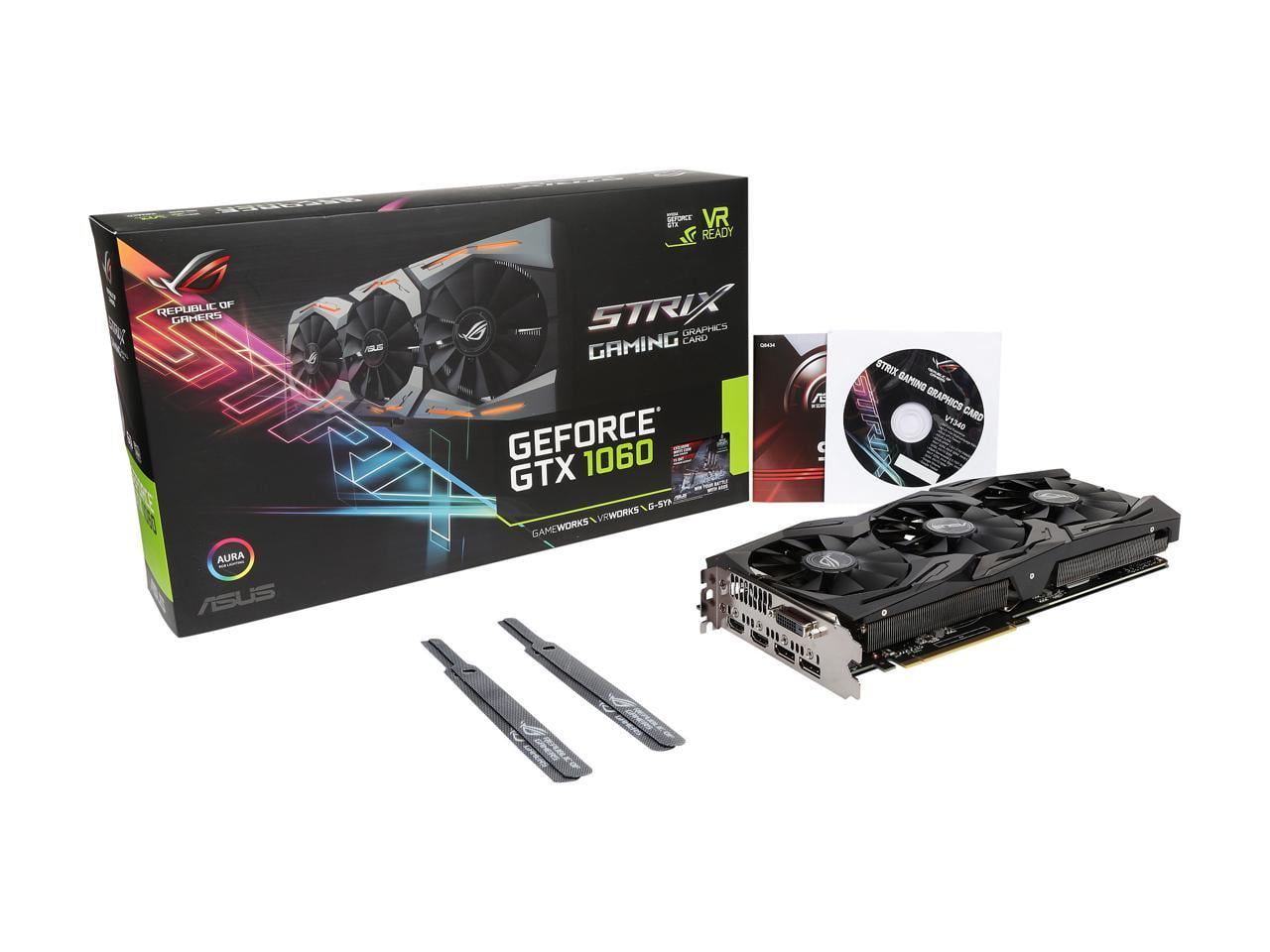 NEW ASUS Strix GeForce GTX 1060 STRIX-GTX1060-6G-GAMING 6GB