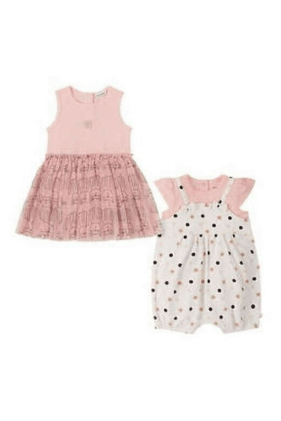 --NEW-- Absorba Romper Set FREE SHIPPING pink 3M 6M 9M 12M 18M 24M (9 Months)