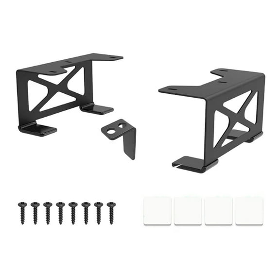TOP! Adjustable Secure Rack Gaming Console Organizers Under Desk Desktop PC Bracket Storage Holder for Game Systems