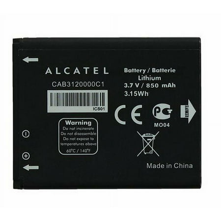 NEW Alcatel OT-871A (ONE TOUCH) OEM 3.7V Lithium Cell Phone Battery 850 mAh QWERTY 3.15Wh