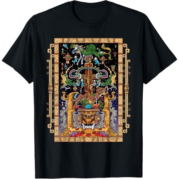 NEW! Ancient Mayan King Pakal Aztec God Civilization Mythology Tee T-Shirt S-5XL