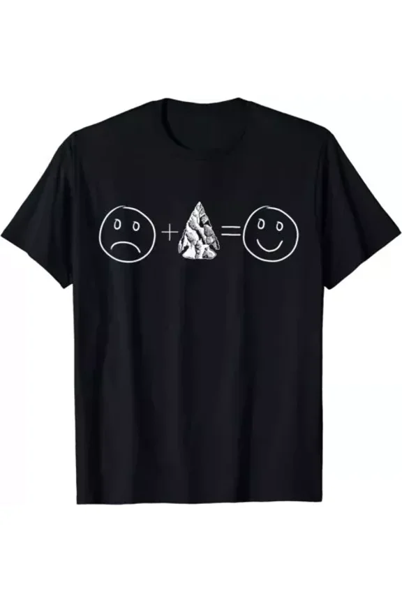 NEW Arrowhead hunting & artifact gift. Happy Arrowhead Premium Tee T-Shirt S-5XL