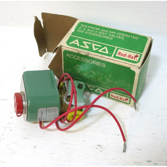NEW Asco Red-Hat FT8262A265 Valve 0.25" Pipe 1/4 120V 8262A265 30PSI 0.5W
