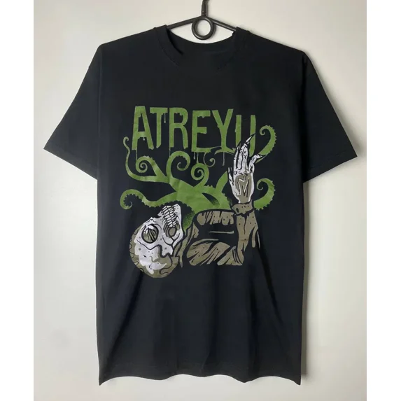 NEW Atreyu Band Retro Short Sleeve Cotton Black All Size Shirt