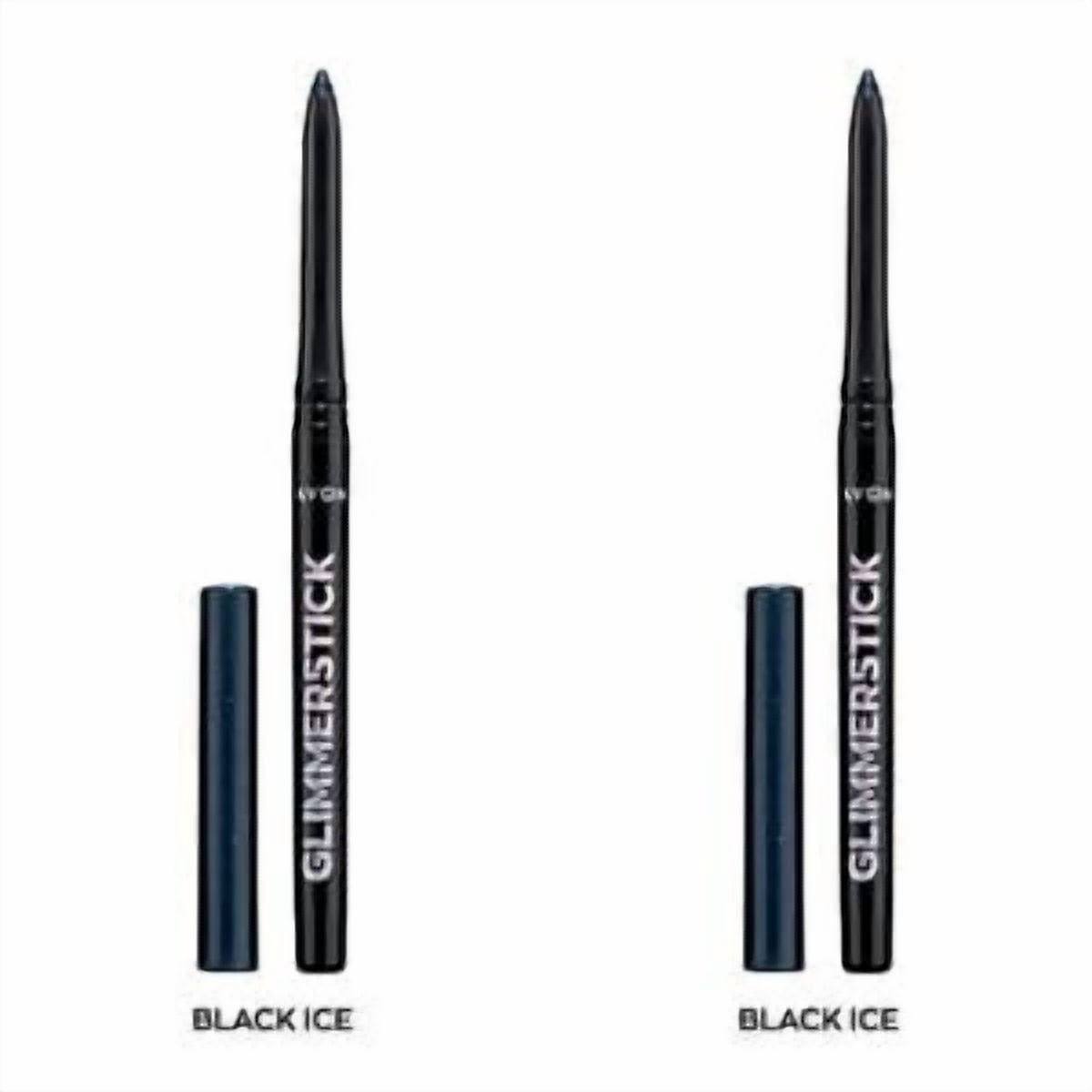 NEW Avon Glimmerstick Retractable Diamonds Eyeliner - BLACK ICE 0.35 g /Set of 2