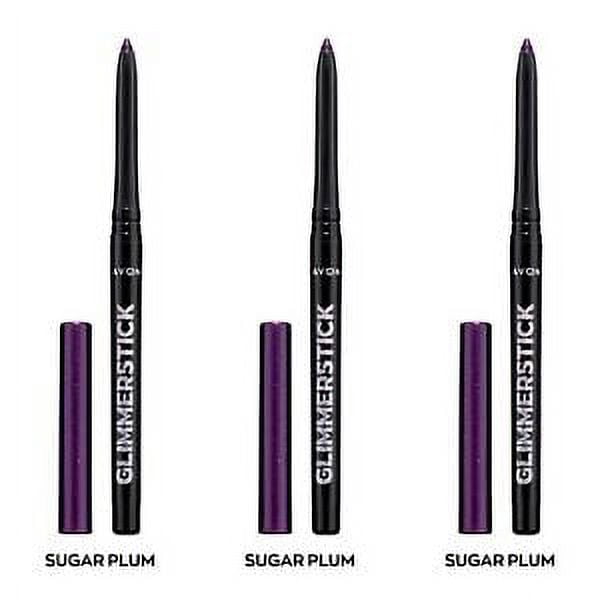 NEW Avon Glimmerstick Retractable Diamonds Eyeliner - SUGAR PLUM 0.35g/ SET OF 3