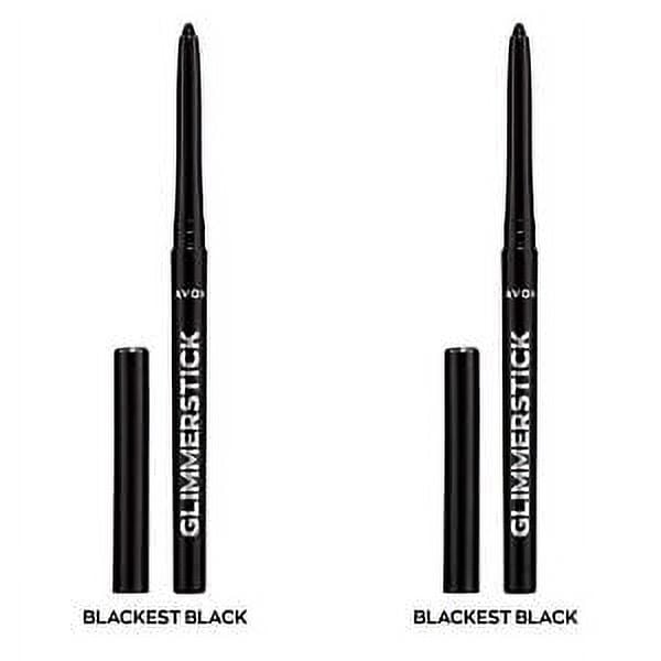 NEW Avon Glimmerstick Retractable Eyeliner - Blackest Black 0.28 g / SET OF 2
