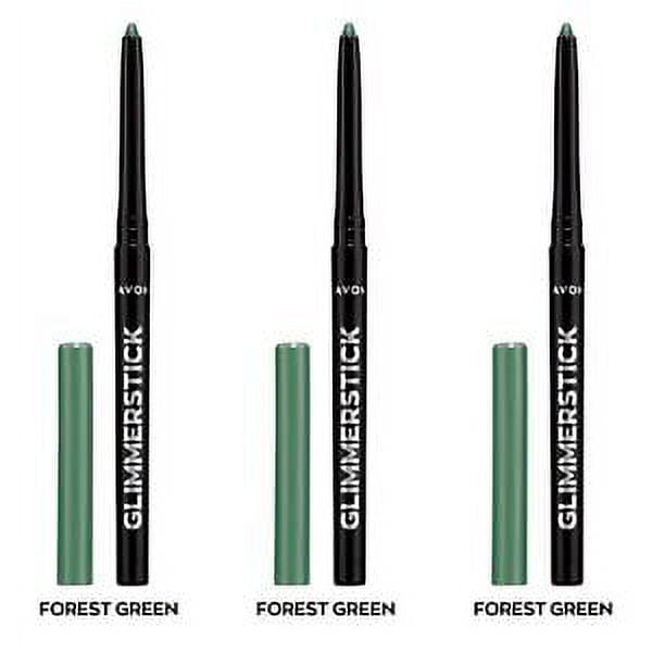 NEW Avon Glimmerstick Retractable Eyeliner - FOREST GREEN 0.28 g / Set of 3