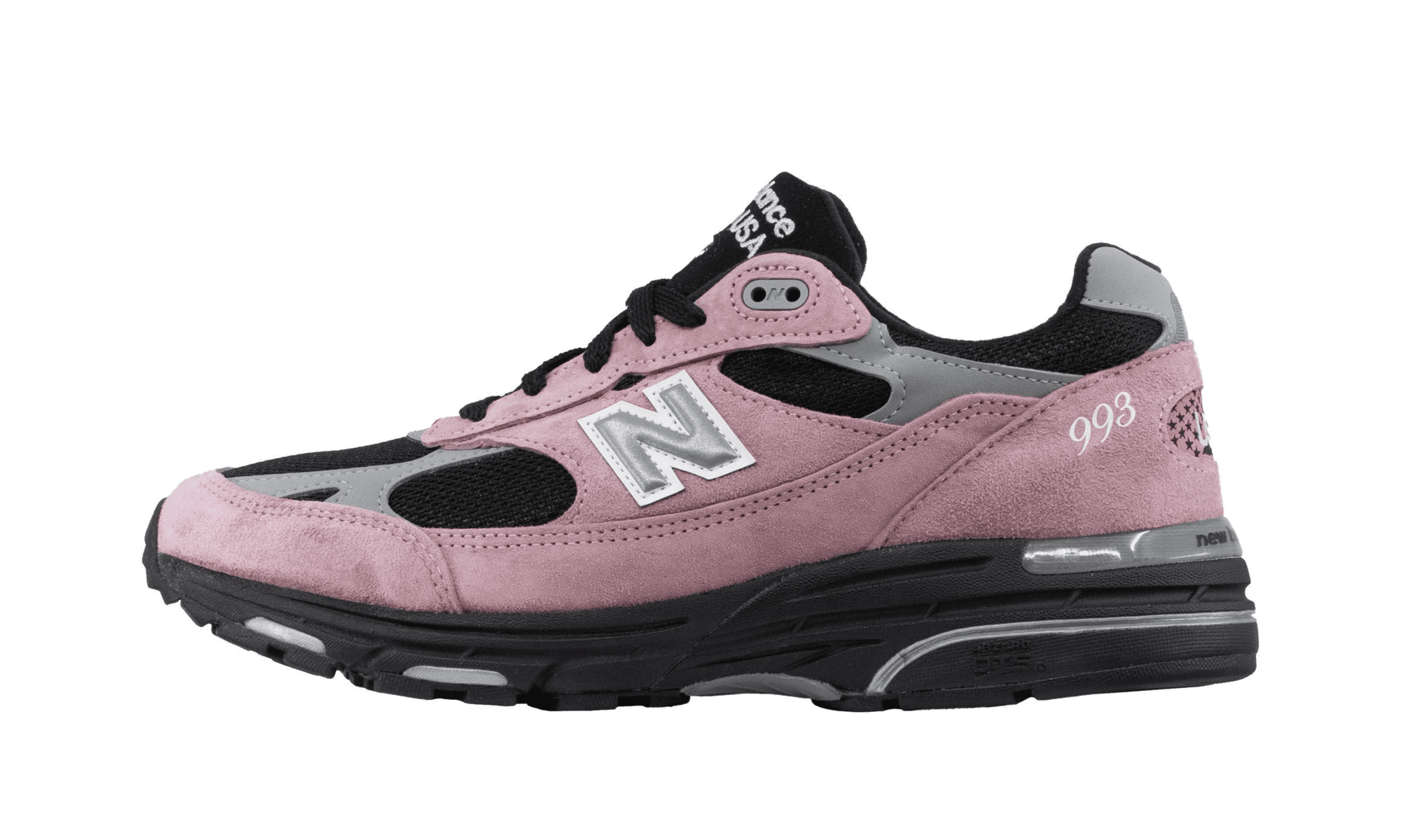 New Balance Unisex Made in USA 993 U993PB Shoe Pink Taffy SIZE 9 New Balance Made In USA 993 (Pink Taffy/ Black/ Slate Grey  main image 3
