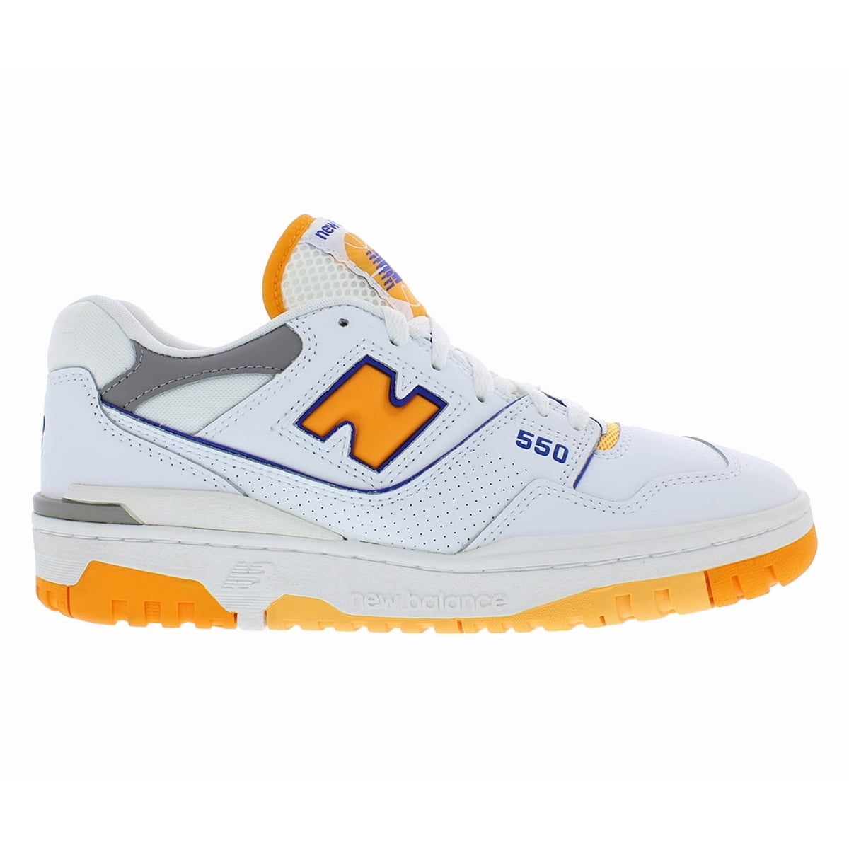 550 Leather Mens Shoes Size 13 - White/Orange