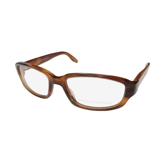 NEW BARTON PERREIRA ACCOMPLICE MENS/WOMENS DESIGNER FULL-RIM BROWN CONTEMPORARY SLEEK FRAME DEMO LENSES 55-17-136 EYEGLASSES/EYE GLASSES