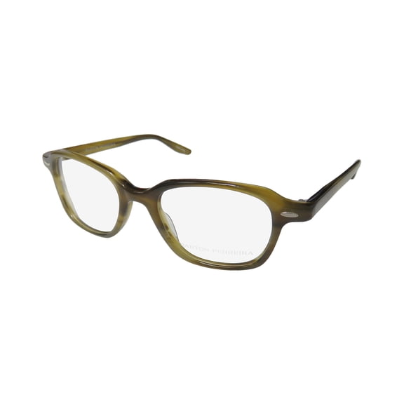 NEW BARTON PERREIRA CARLTON MENS/WOMENS DESIGNER FULL-RIM OLIVE OVERSIZED SHAPE ITALY FRAME DEMO LENSES 48-19-138 EYEGLASSES/GLASSES