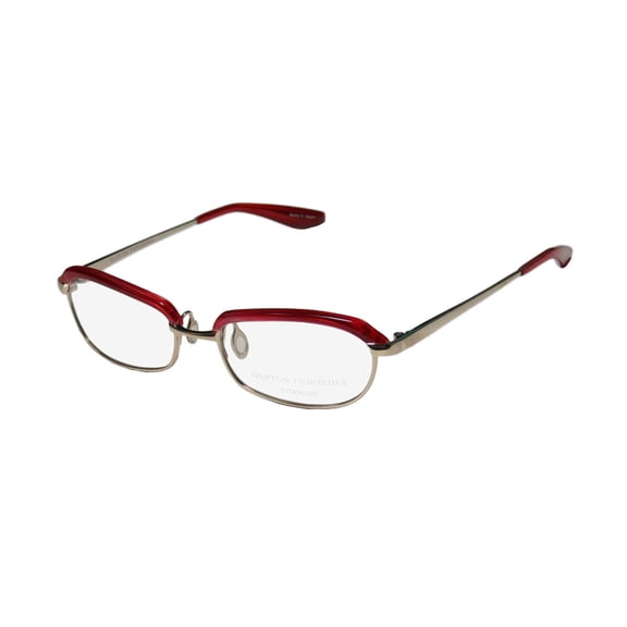 NEW BARTON PERREIRA MYRA WOMENS/LADIES CAT EYE FULL-RIM TITANIUM SCARLET RED / LIGHT GOLD CAT EYE TITANIUM CLASSY IN STYLE FRAME DEMO LENSES 51-17-135 EYEGLASSES/EYE GLASSES