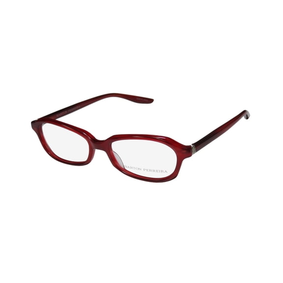 NEW BARTON PERREIRA RAYNETTE WOMENS/LADIES DESIGNER FULL-RIM SCARLET RED / SILVER AUTHENTIC ITALIAN FRAME DEMO LENSES 51-17-135 EYEGLASSES/EYEGLASS FRAME