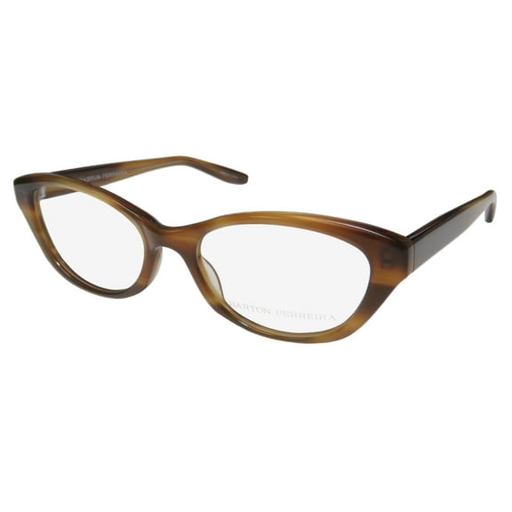 NEW BARTON PERREIRA SOFIA WOMENS/LADIES CAT EYE FULL-RIM BROWN CAT EYE "SCHOOL TEACHER" LOOK FRAME DEMO LENSES 50-18-135 EYEGLASSES/EYEGLASS FRAME