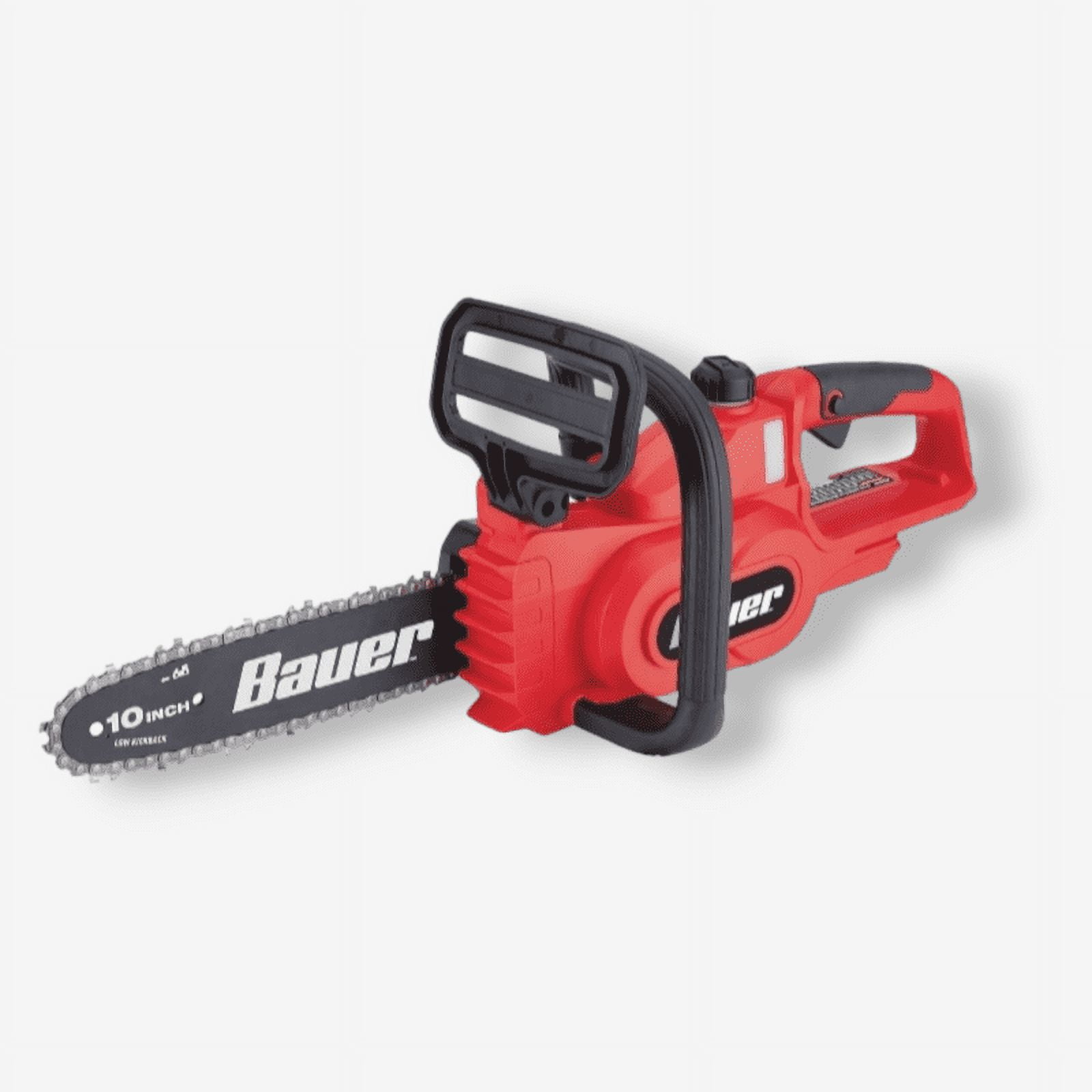 NEW BAUER 20V Cordless 10 in. Wood Cutting Chainsaw 3.9 MPS Speed