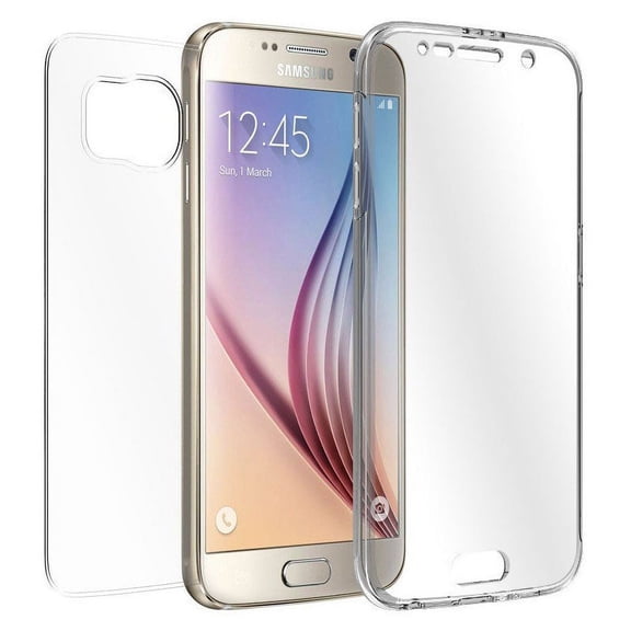 NEW BEYOND CELL TRI-MAX TRANSPARENT CLEAR CASE SCREEN GUARD PROTECTOR TPU SLIM COVER FOR SAMSUNG GALAXY S6 PHONE (SM-G920, Verizon AT&T Sprint T-Mobile Cricket US Cellular Boost Mobile Unlocked)