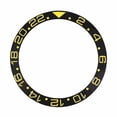 thumbnail image 1 of REPLACEMENT BEZEL INSERT BLACK WITH GOLD FONT CERAMIC FOR WATCH 38MM X 30.80MM, 1 of 4