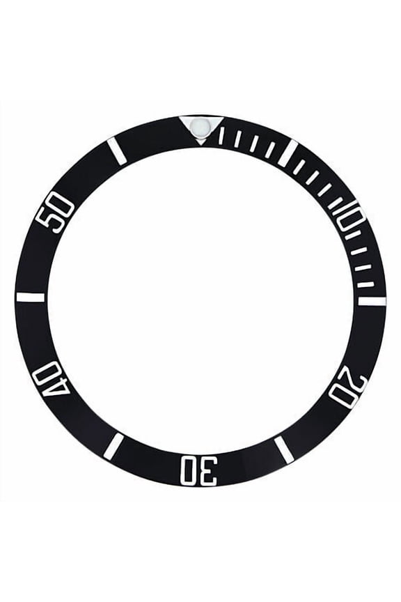 BEZEL INSERT CERAMIC FOR 40MM INVICTA PRO DIVER 8926OB 8926C ENGRAVED # BLACK