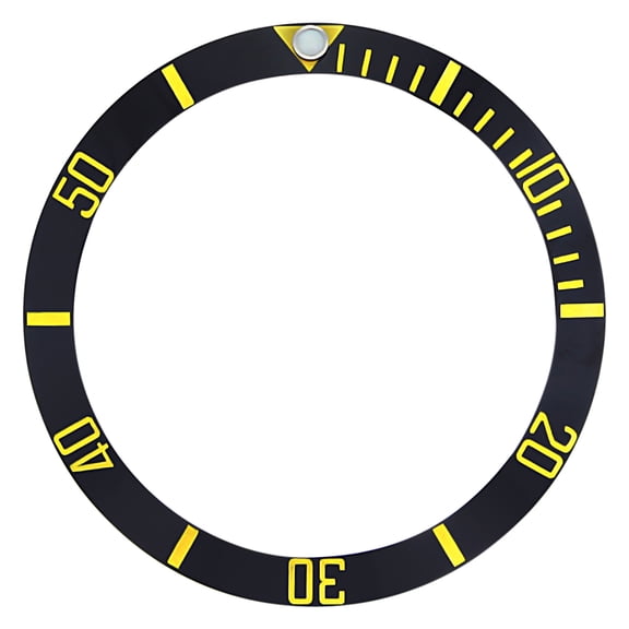 NEW BEZEL INSERT CERAMIC FOR ROLEX SUBMARINER 16808 16618 SAPPHIRE BLACK GOLD/F