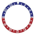 thumbnail image 1 of NEW BEZEL INSERT FOR INVICTA 9937 PRO DIVER WATCH GMT BLUE AND RED SILVER FONT, 1 of 2