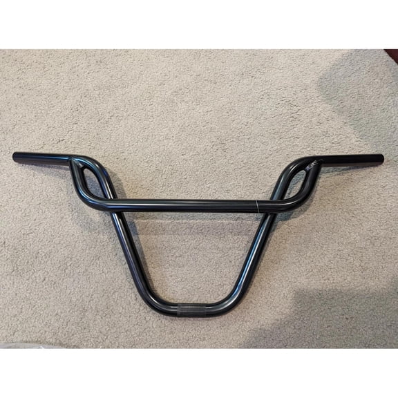 NEW BLACK PRETZEL BMX BICYCLE HANDLEBARS 22.2 MM, 11"RISE