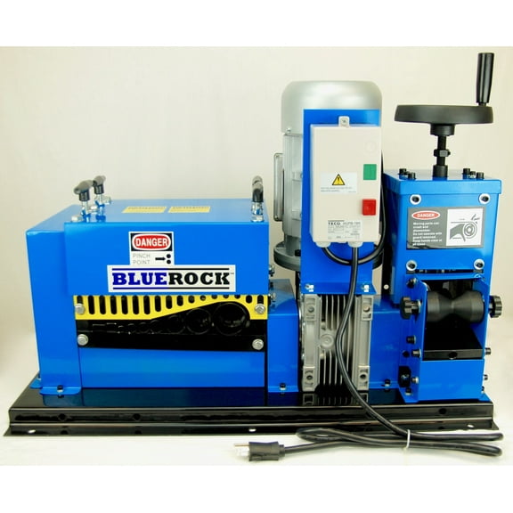NEW BLUEROCK Model WS260 2hp Motorized Copper Wire Stripping Machine Multi-Channel