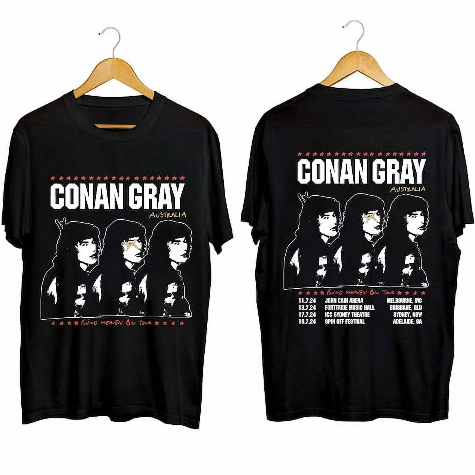NEW BRAND Conan Gray Found Heaven On Tour 2024 Australia Shirt, Conan