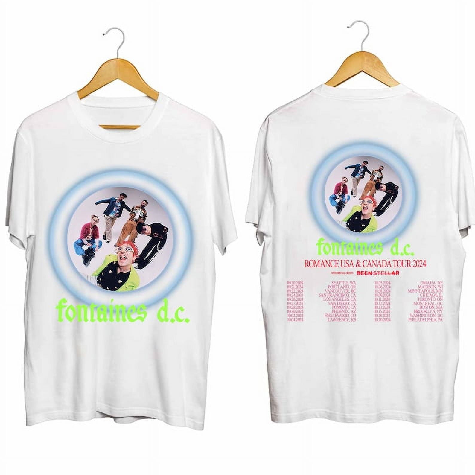 NEW BRAND Fontaines DC 2024 Tour Shirt, Fontaines DC Band Fan Shirt
