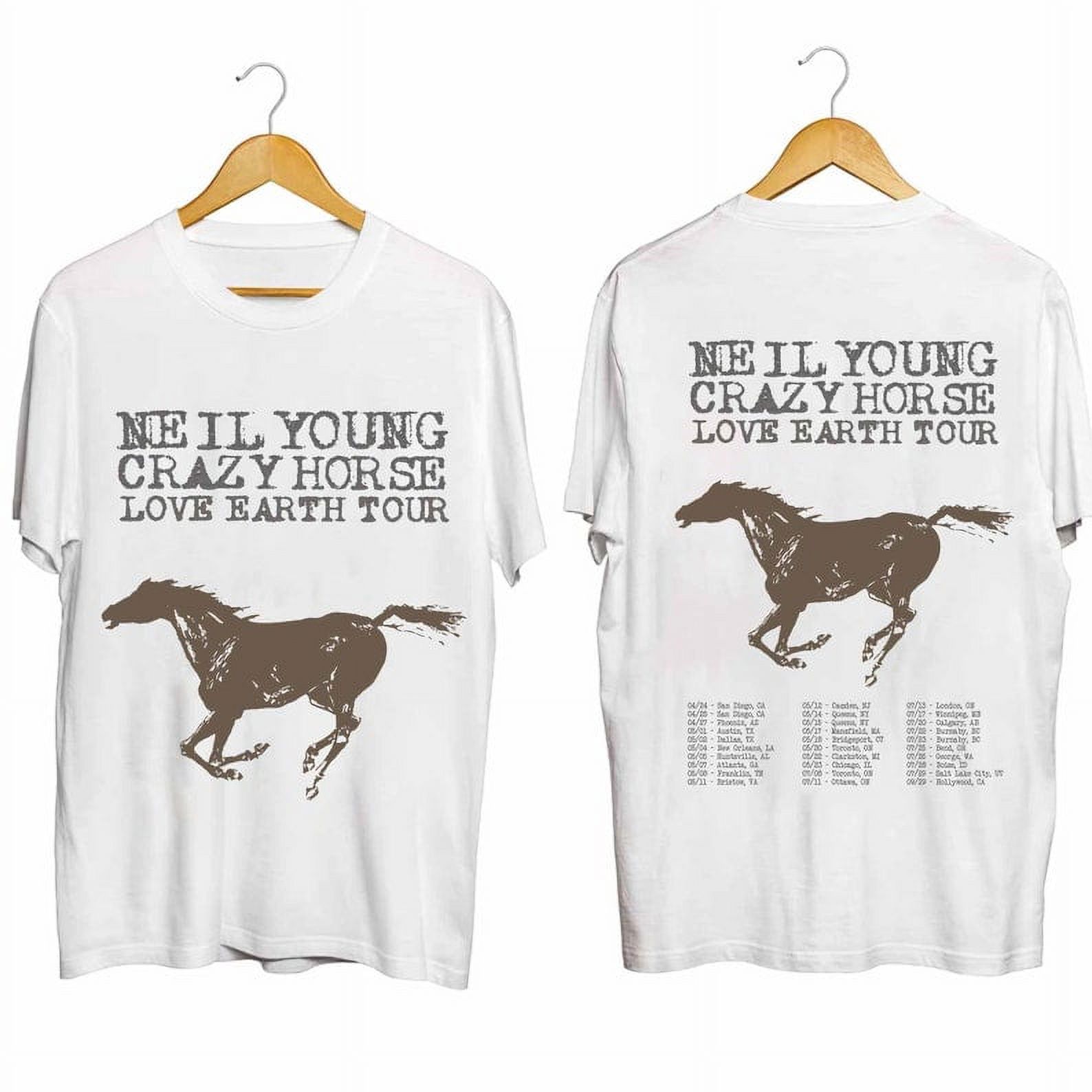 NEW BRAND Neil Young and Crazy Horse 2024 Tour Shirt, Neil Young Fan ...