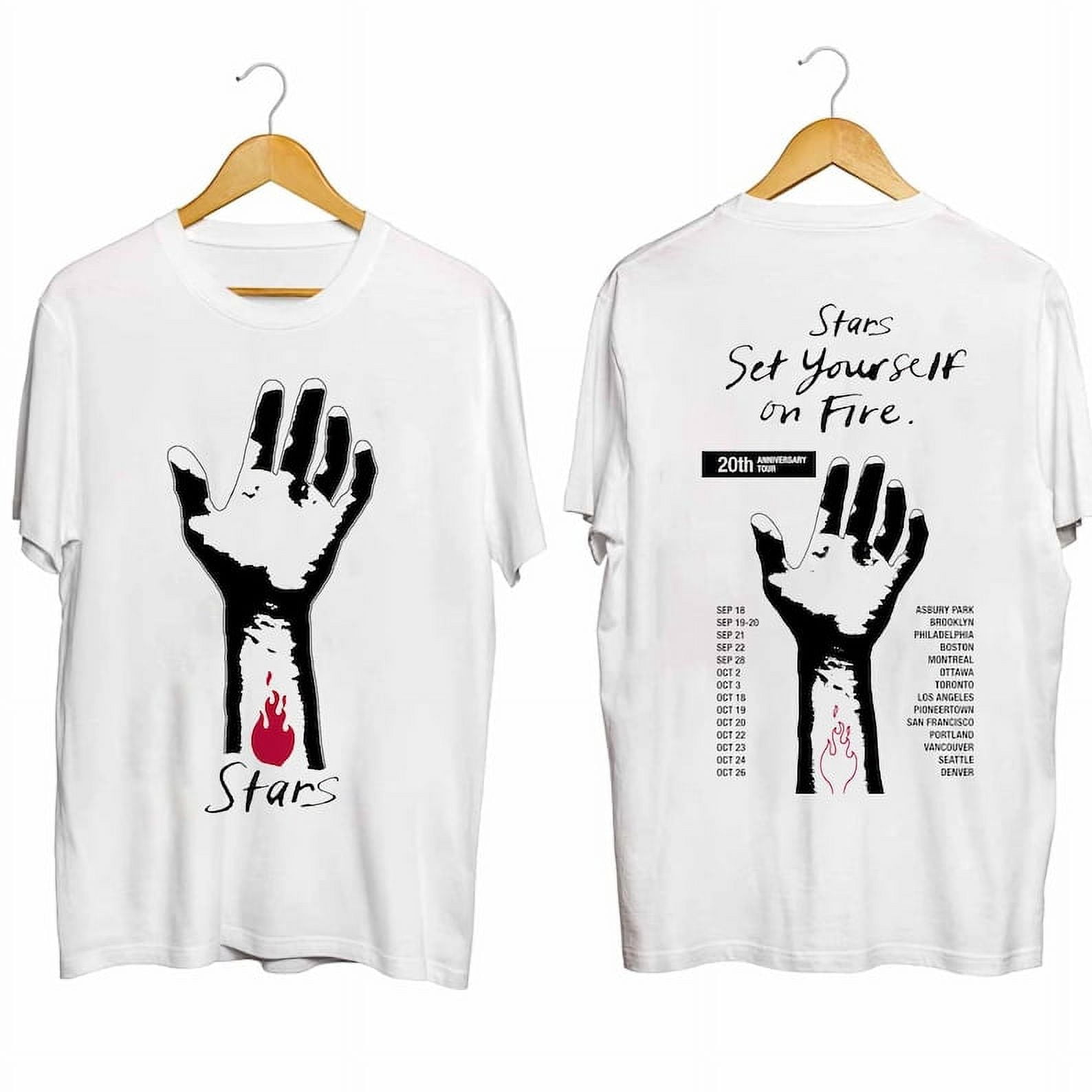 NEW BRAND Stars Set Yourself on Fire 20th Anniversary Tour 2024 Shirt