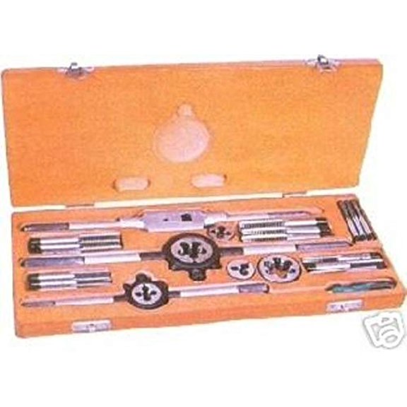 NEW BSF TAP AND DIE SET 1/4" to 1/2" BOXED 24 PCS SET - BRITISH STANDARD FINE
