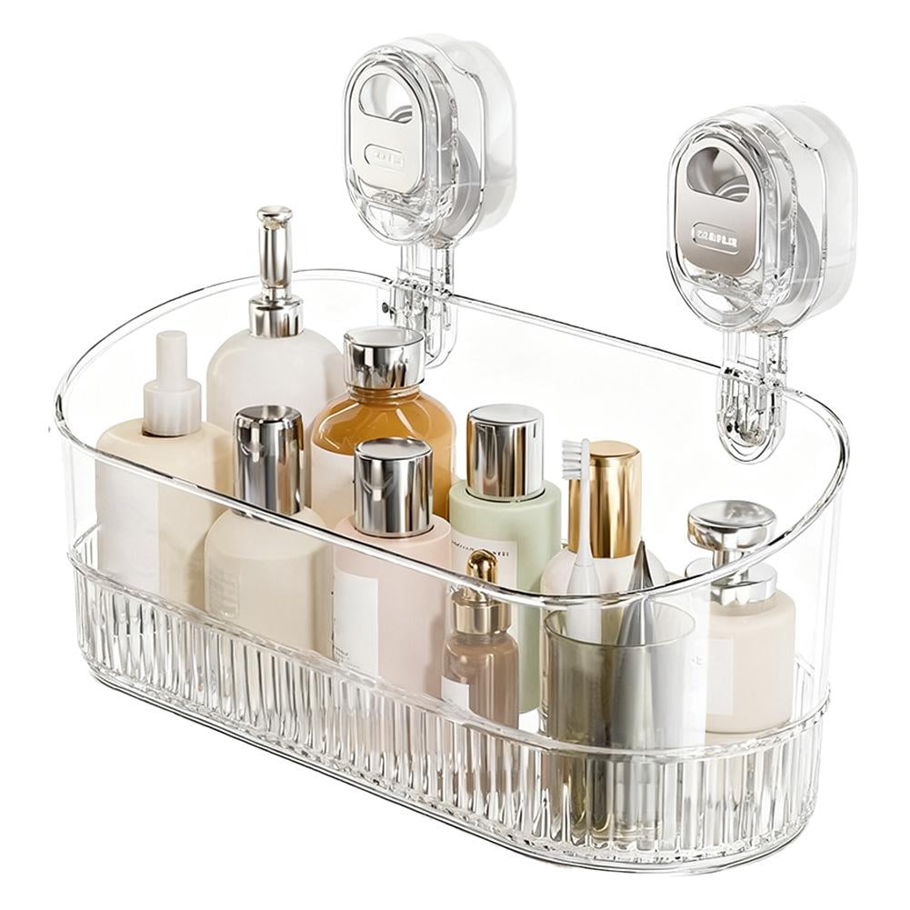 NEW Bathroom Large Suction Cup Rack, Shower Gel Hanging Bathroom, Wall ...