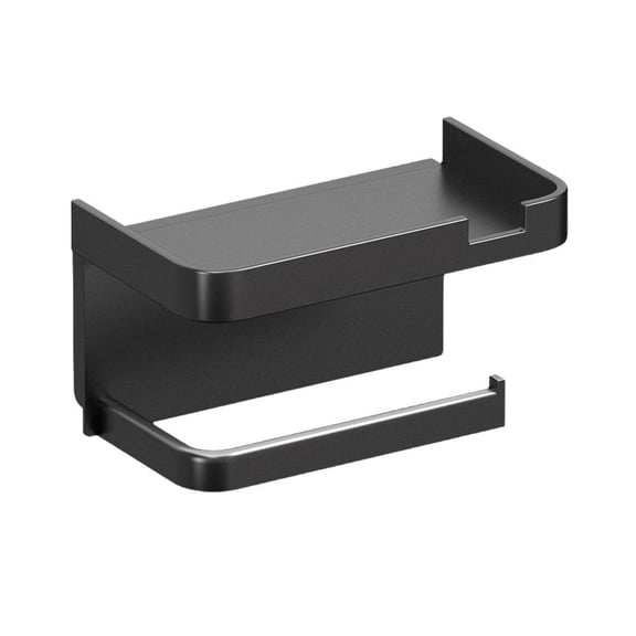 NEW Bathroom Wall Mounted Toilet Roll Paper Holder Shelf Tray Phone Storage R8