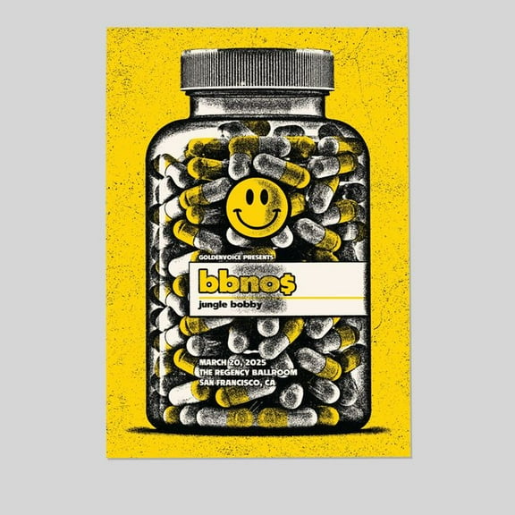 NEW Bbno San Francisco Ca Tour March 20 2025 Poster Home Decor Size 24''x36'' -Gategoo