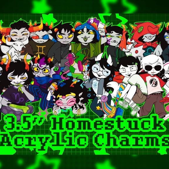 NEW: Bec, Jack, and PM! / / Homestuck Acrylic Charms! (1 keychain)