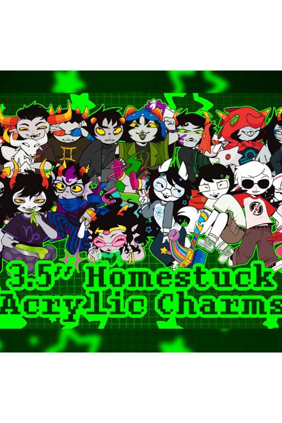 NEW: Bec, Jack, and PM! / / Homestuck Acrylic Charms! (1 keychain)