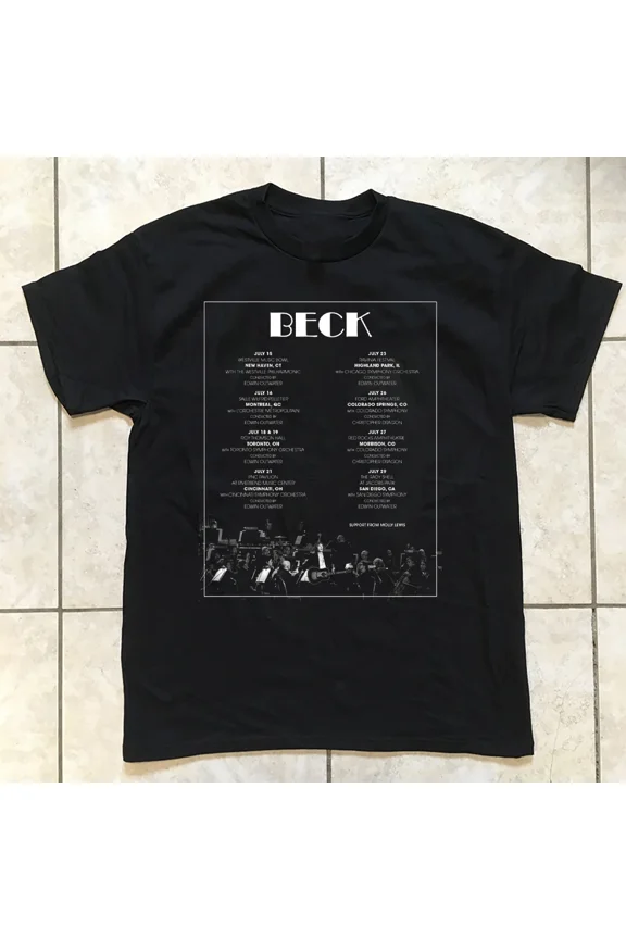 NEW Beck Tour Dates July 2025 T Shirt All Size S-5Xl DS55