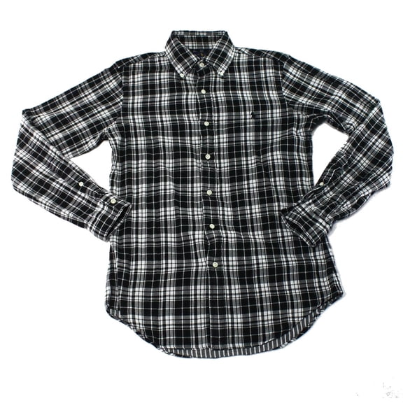 NEW Black Mens Size Small S Printed Button Down Shirt