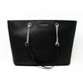 thumbnail image 1 of NEW Black Saffiano Jet Set Travel Chain Tote Bag Purse, 1 of 6
