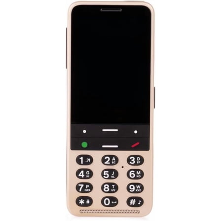 Blindshell Phone for Blind and Visually Impaired with Advanced Features, Voice Commands,  AI Assistant and SOS Alerts, Easy to Use - Gold