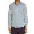 thumbnail image 1 of NEW Blue Mens Size 2XL Bubble-Print Button Down Shirt, 1 of 2