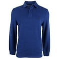 thumbnail image 1 of NEW Blue Mens Size 2XL Classic-Fit Pullover Ribbed Polo Sweater, 1 of 2