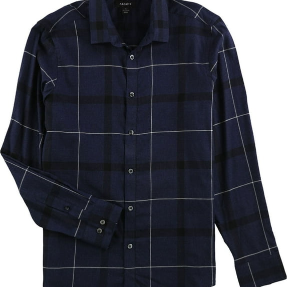 NEW Blue Mens Size Small S Plaid Flannel Button Down Shirt
