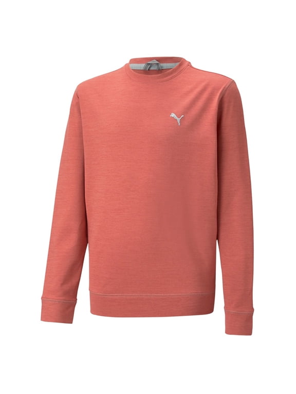 NEW Puma Boy's CloudSpun Crewneck Sweater Heartfelt Heather XL