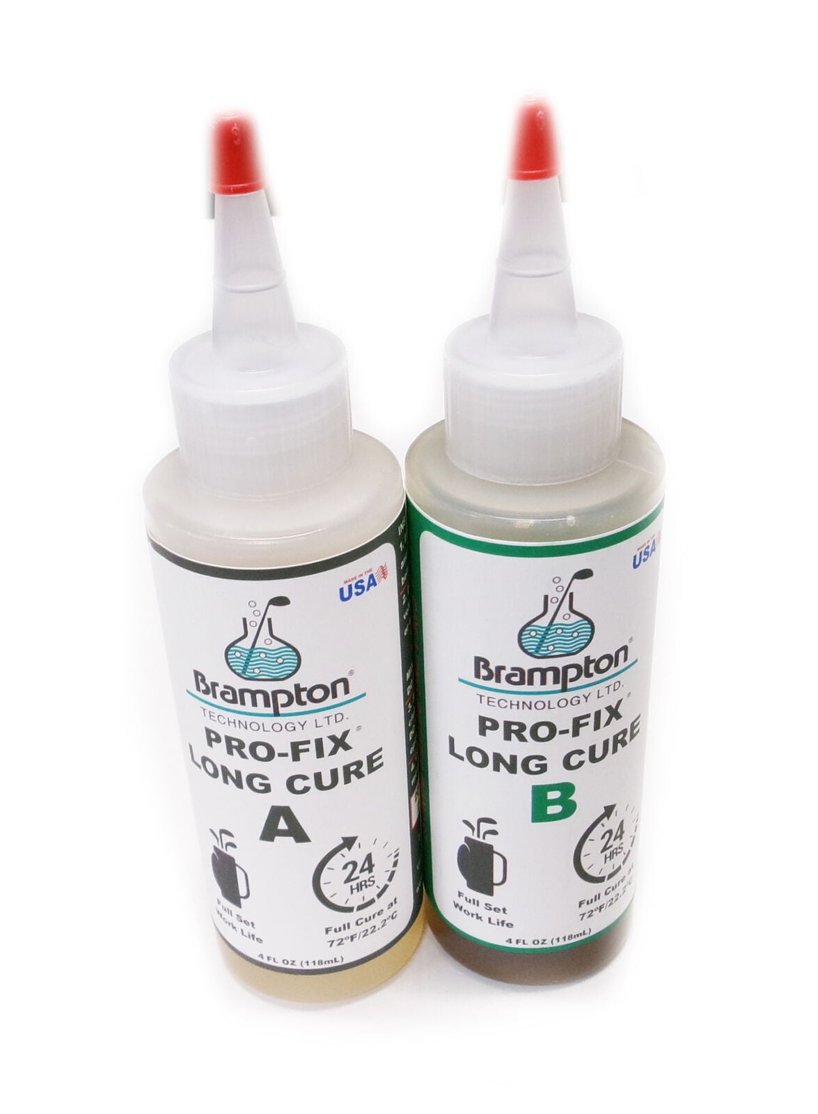 Pro-Fix Quick Cure Adhesive Epoxy - 8oz Kit With 2 Bottles For Strong, Fast Repairs